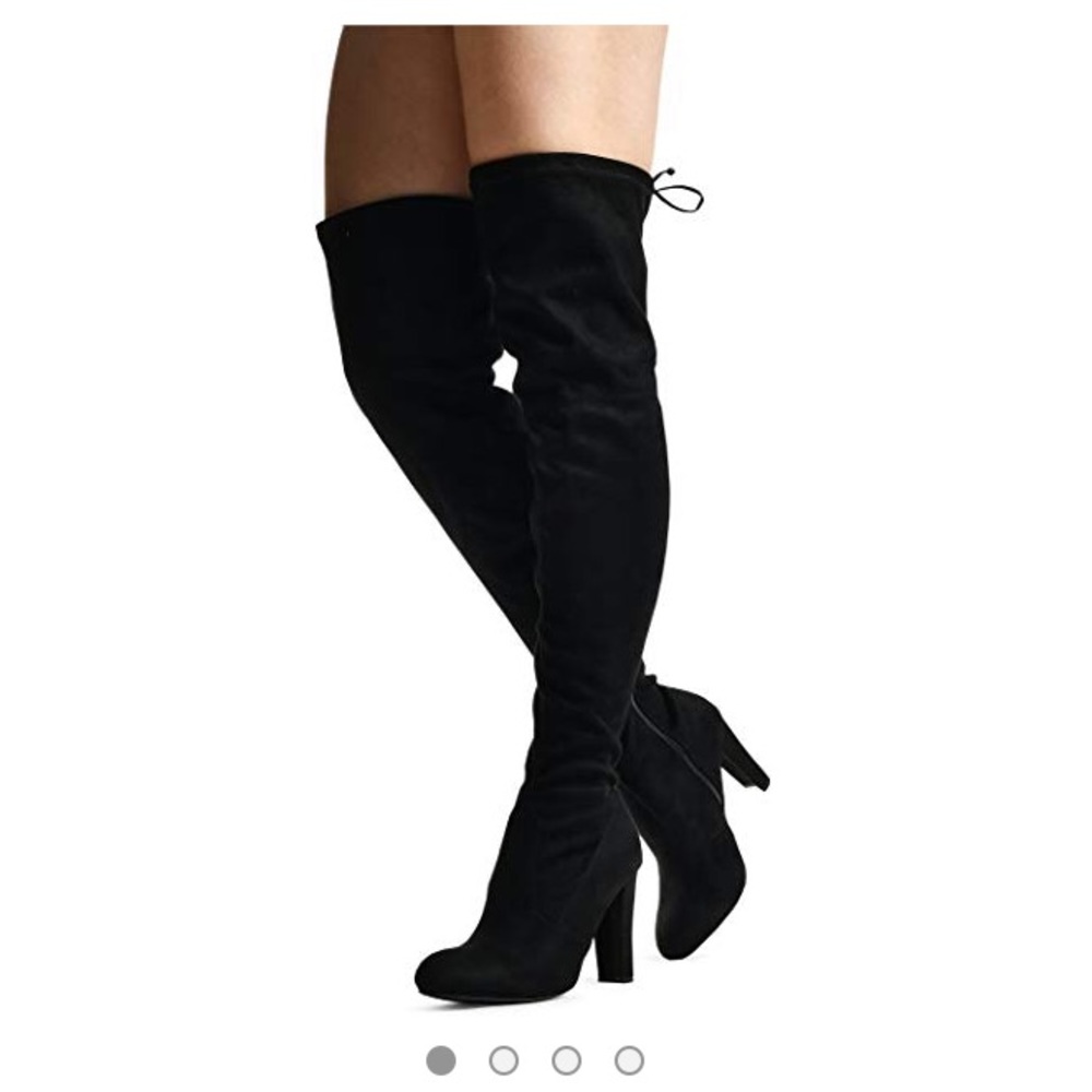 Thigh high black boots ‼️NEVER WORN‼️